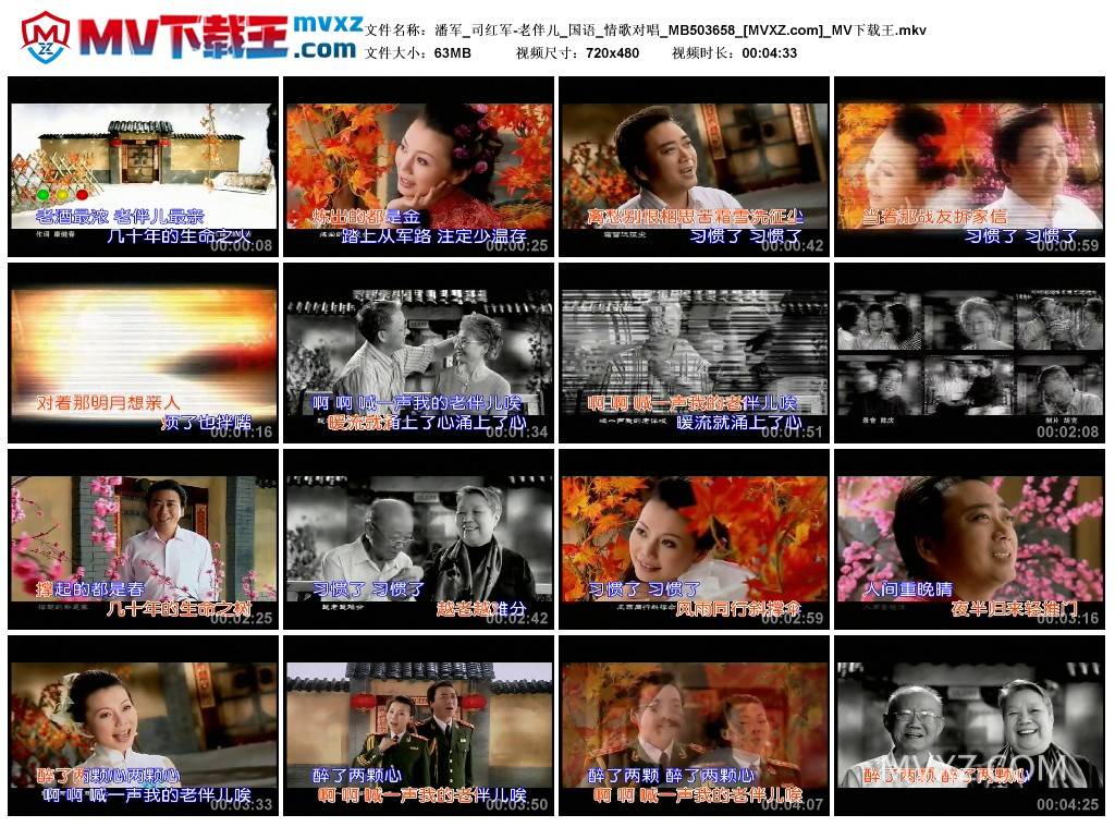 潘军_司红军-老伴儿_国语_情歌对唱_MB503658